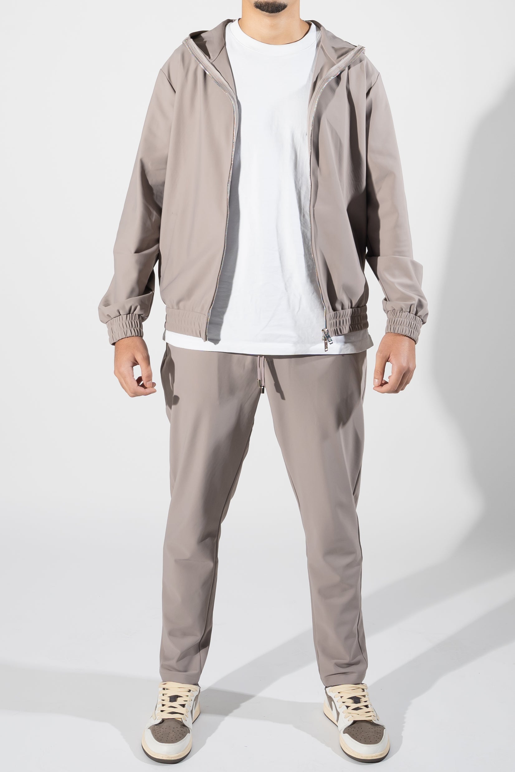 Hooded Tracksuit - Light Caffè