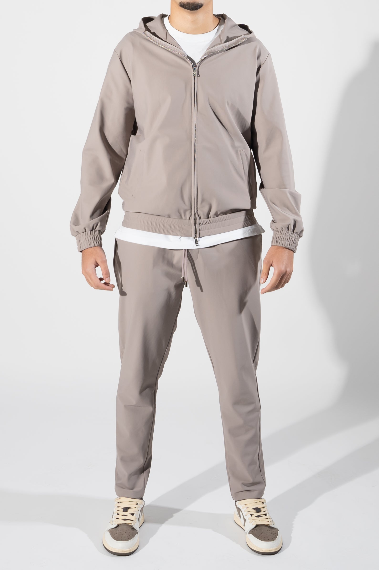Hooded Tracksuit - Light Caffè
