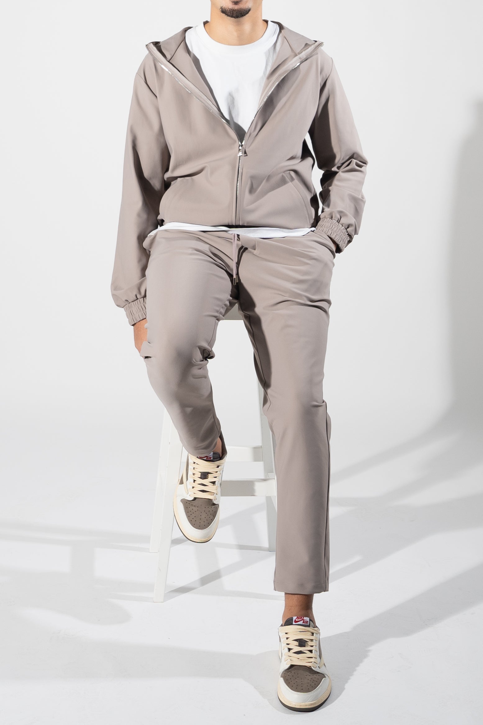 Hooded Tracksuit - Light Caffè